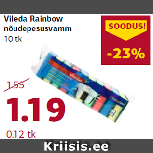 Allahindlus - Vileda Rainbow nõudepesusvamm 10 tk