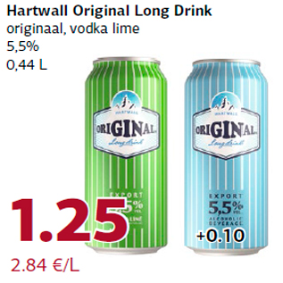 Allahindlus - Hartwall Original Long Drink