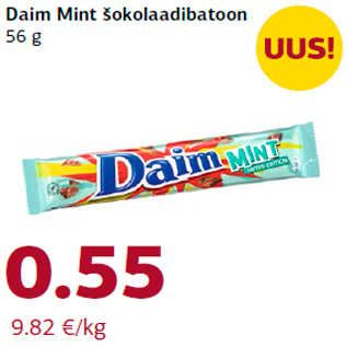 Allahindlus - Daim Mint šokolaadibatoon 56 g