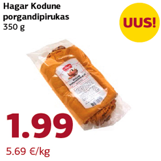 Allahindlus - Hagar Kodune porgandipirukas 350 g