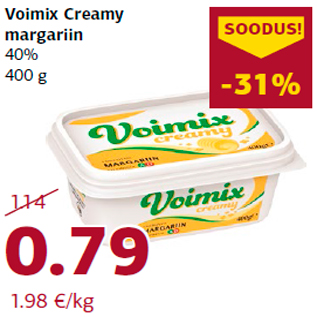 Allahindlus - Voimix Creamy margariin