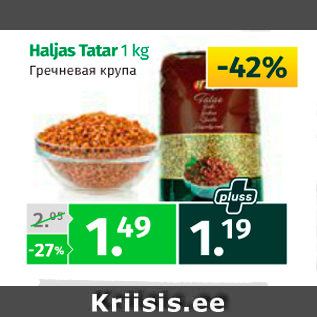 Allahindlus - Haljas Tatar 1 kg