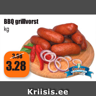 Allahindlus - BBQ grillvorst kg