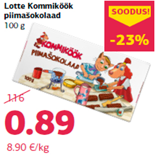 Allahindlus - Lotte Kommiköök piimašokolaad 100 g