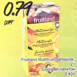 Allahindlus - Fruitland Multifruit mahlajook,