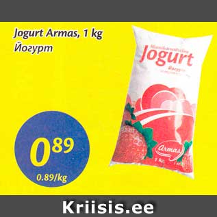 Allahindlus - Jogurt Armas, 1 kg