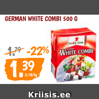 Allahindlus - GERMAN WHITE COMBI 500 G