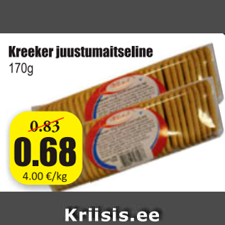 Allahindlus - Kreeker juustumaitseline 170 g