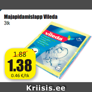 Allahindlus - Majapidamislapp Vileda 3tk