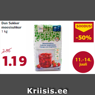 Allahindlus - Dan Sukker moosisuhkur 1 kg