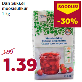 Allahindlus - Dan Sukker moosisuhkur 1 kg