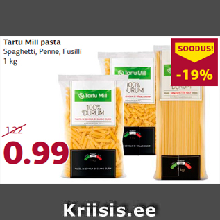 Allahindlus - Tartu Mill pasta