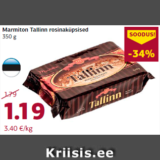 Allahindlus - Marmiton Tallinn rosinaküpsised 350 g