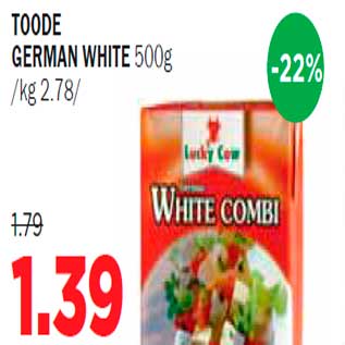 Allahindlus - Toode German White