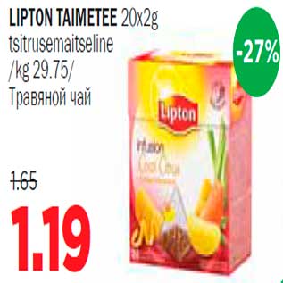 Allahindlus - Lipton taimetee tsitrusemaitseline