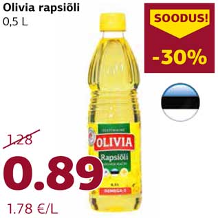 Allahindlus - Olivia rapsiõli 0,5 L