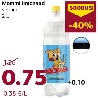 Allahindlus - Mõmmi limonaad sidruni 2 L