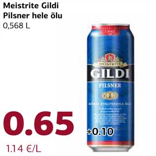 Allahindlus - Meistrite Gildi Pilsner hele õlu 0,568 L