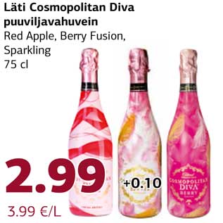 Allahindlus - Läti Cosmopolitan Diva puuviljavahuvein