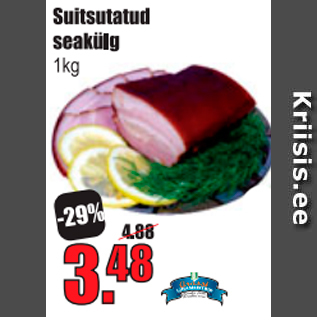 Allahindlus - Suitsutatud seakülg 1kg