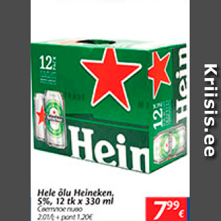 Allahindlus - Hele õlu Heineken