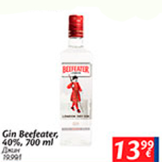 Allahindlus - Gin Beefeater