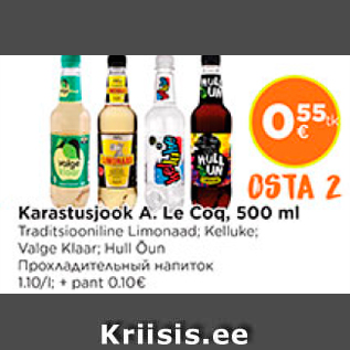 Allahindlus - Karastusjook A.Le Coq, 500 ml