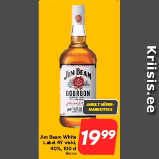 Allahindlus - Jim Beam White Label 4Y viski