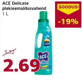 Allahindlus - ACE Delicate plekieemaldusvahend 1 L