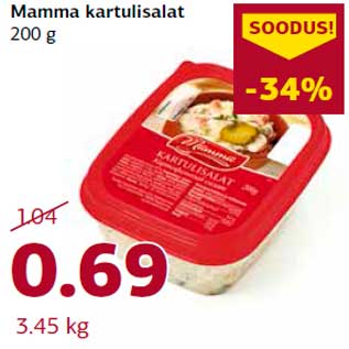 Allahindlus - Mamma kartulisalat 200 g