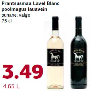 Allahindlus - Prantsusmaa Lavel Blanc poolmagus lauavein