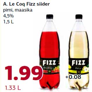 Allahindlus - A. Le Coq Fizz siider