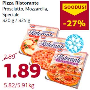 Allahindlus - Pizza Ristorante