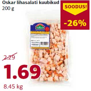 Allahindlus - Oskar lihasalati kuubikud 200 g