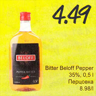 Allahindlus - Bitter Beloff Pepper