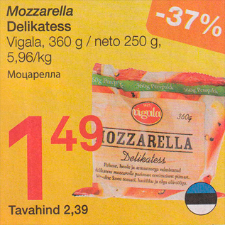 Allahindlus - Mozzarella Delikatess