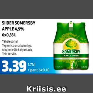 Allahindlus - SIIDER SOMERSBY APPLE