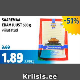 Allahindlus - SAAREMAA EDAM JUUST 500 g