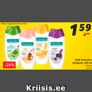 Allahindlus - Valik Palmolive dušigeele, 250 ml