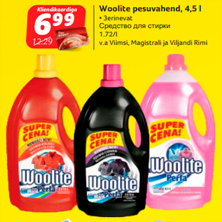 Allahindlus - Woolite pesuvahend, 4,5 l