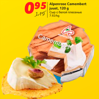 Allahindlus - Alpenrose Camembert juust, 120 g