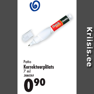 Allahindlus - Patio Korrektuurpliiats 7 ml