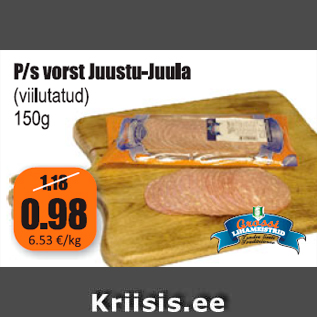 Allahindlus - P/s vorst Juustu-Juula