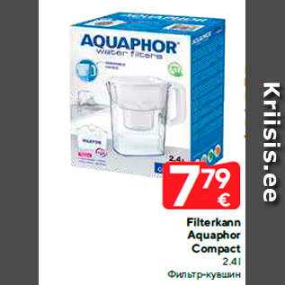 Allahindlus - Filterkann Aquaphor Compact 2.4 l