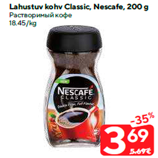 Allahindlus - Lahustuv kohv Classic, Nescafe, 200 g