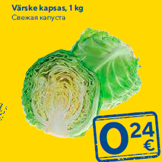 Allahindlus - Värske kapsas, 1 kg