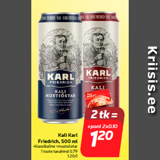 Allahindlus - Kali Karl Friedrich, 500 ml