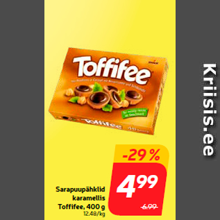 Allahindlus - Sarapuupähklid karamellis Toffifee, 400 g