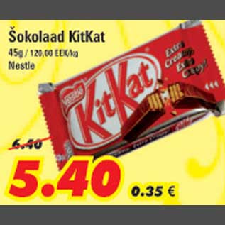 Allahindlus - Šokolaad KitKat