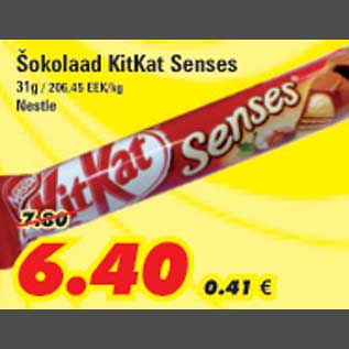 Allahindlus - Šokolaad KitKat Senses